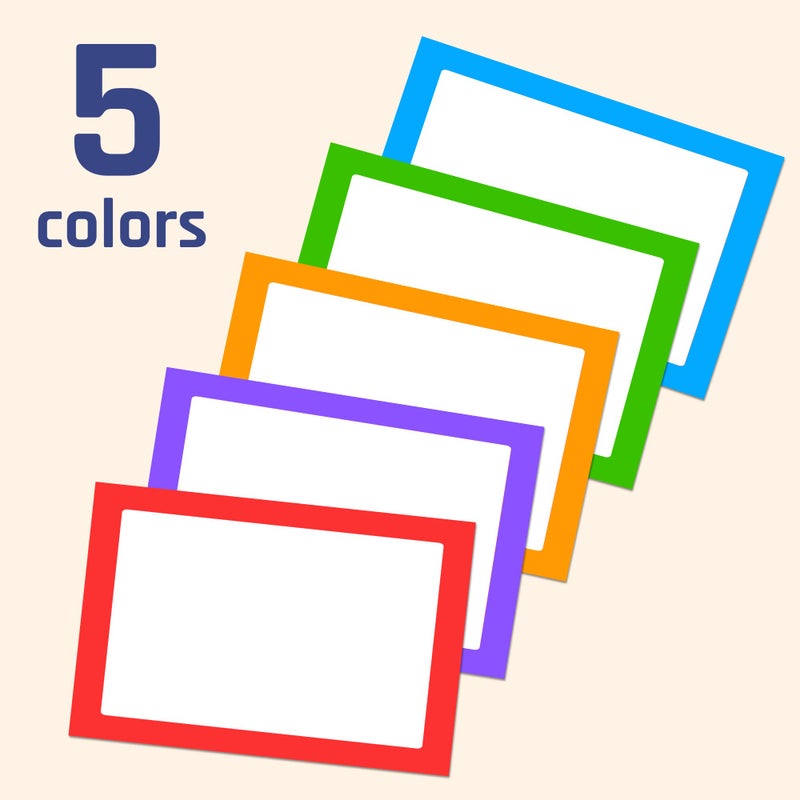 TownStix 250 Pack, Colored Name Tag Stickers Labels Sheets - 3" x 2" - Image 2